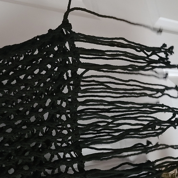 Mesh cover/jacket with hood and fringe detail - Picture 3 of 3